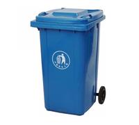 Contenedor Basura Grande Ruedas Exteriores Tapa Ruedas 30 L 50 L 100 L 120 L 240 L Exteriores Patios Garajes Terrazas(Blue,100L)