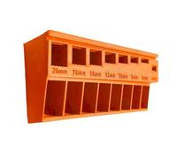 Contenedor clasificador de tornillos densos con plan de múltiples compartimentos para gestión eficiente de talleres, contenedor planificador de tuercas y tornillos