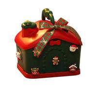 Contenedor compacto de frutas de Nochebuena Caja de almacenamiento eficiente de PP para decoraciones de fiestas y artículos pequeños Contenedor portátil para festivales de PP Festival portátil F