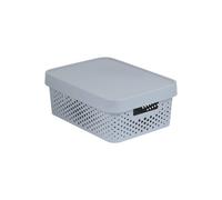 Contenedor Curver calado tapa 11L gris Infinity 229163