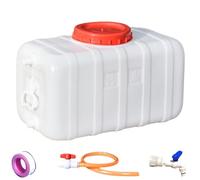 Contenedor de agua, contenedor de agua Tanque de almacenamiento de gran capacidad de 27, 5 l Contenedores de almacenamiento multifuncionales con asa de plástico con espiga para uso diario en el hogar
