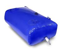 Contenedor de agua flexible de gran capacidad de 300 L, portátil, plegable y suave para agricultura, construcción y transporte con práctico grifo (1 x 0,6 x 0,5 m)