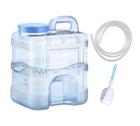 Contenedor de agua grande de 10 litros, cubo de almacenamiento resistente de alimenticio con dispensador de alto flujo, depósito resistente sin BPA, ideal para piscina, supervivencia, granja