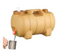 Contenedor de agua para campamento, contenedor de agua al aire libre de 20 litros con espiga, soporte de hidratación de supervivencia en forma de cerdo, reutilizable para familiares, amigos