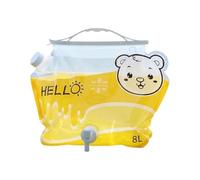 Contenedor de agua para camping, plegable de 8 litros con asa, reutilizable, de hidratación grande para exteriores, mochileros, caza, playa, hogar, , té, café, , bebida