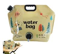 Contenedor de agua plegable - Bolsa de agua plegable | Equipo de vejiga resistente al desgaste de alimenticio con gran capacidad para caminar, senderismo, camping, correr, materiales de