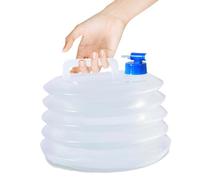 Contenedor de agua plegable - Bolsa de almacenamiento portátil de seguridad | Cubo libre BPA plegable con grifo, Pucha de consumo ligero para acampar senderismo al aire libre