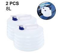 Contenedor de agua plegable, jarra de almacenamiento de agua portátil de primera calidad, recipiente de agua de grado alimenticio con grifo,