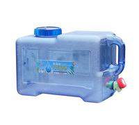 Contenedor de agua portátil para coche - Barril cuadrado de mano de 5L y 8L, Cubo de almacenamiento para acampar al aire libre, Material de policarbonato resistente, Asa de transporte fácil | Suminist