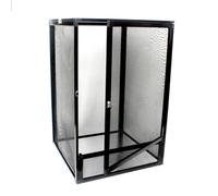 Contenedor de alimentación para cricket de rana, jaula de observación de tortugas, tapa transpirable, visor para el hogar, caja de cría de mascotas