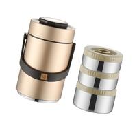 Contenedor de alimentos aislado de acero inoxidable con diseño apilable, contenedor de almuerzo para comidas calientes, lonchera dorada, tarro de alimentos aislado de acero inoxidable