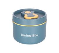 Contenedor de alimentos aislado - Tarro de almuerzo térmico de gran capacidad con cuchara, fuga caliente y fría | Asa portátil para almacenamiento de alimentos para la escuela de trabajo, pícnic y