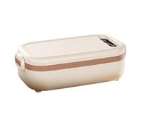Contenedor de alimentos isotérmico inalámbrico recargable interior de acero | Fiambrera térmica recargable para trabajo, escuela, coche, camión, casa, fiesta, picnic, camping