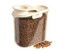 Contenedor De Alimentos Para Perros - Contenedores De Almacenamiento De Alimentos Animales 2L | Anti-Moisture Grande Hermandrera De Soja Transparente Dispensador De Cereal De Arroz De Arroz Para La Co