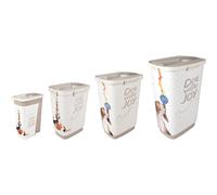 Contenedor de alimentos para perros rectangular Flamingo June 19x24x32 cm