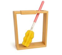 Contenedor de almacenamiento, 2 unidades, cepillo de limpieza, bambú, 3 L, caja de comida para mascotas, caja de café, caja de pasta, caja de polvo para dispensador de alimentos, cocina, despensa,