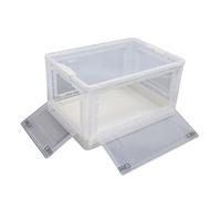 Contenedor de Almacenamiento, Caja de Almacenamiento de Cubierta de Polvo Transparente en Espesor en 5 Lados Que Se Abre con Ruedas para Dormitorios para el Dormitorio