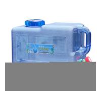 Contenedor de almacenamiento de agua - Jarra portátil de PC con diseño de mango con boquilla | Depósito de agua potable grueso y firme | Dispensador - Camping al aire libre