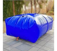 Contenedor de Almacenamiento de Agua Plegable, de 350 a 5000 L, portátil, con Bolsa de Agua Blanda Azul, Resistente a la sequía y para riego agrícola (757 L/200 GAL/1,2 x 1 x 0,64 m)