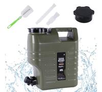 Contenedor De Almacenamiento De Agua - Pucha De Camping Al Aire Libre Durable Con Tapa Segura | Carrier Sin Capacidad BPA Para Preparación Emergente, Senderismo, Rutas Generales, Viajes Su