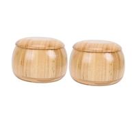 Contenedor de almacenamiento de ajedrez 1 par Go Jar Go Elementos de juego Cuenco de almacenamiento Madera caqui Backgammon Bambú Go Bowl Go Game
