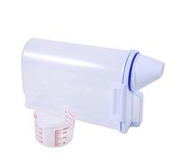 Contenedor de Almacenamiento de Alimentos para Mascotas, Dispensador de Alimentos Secos para Perros y Gatos con Taza Fácil de Verter, Boca Oblicua y Tapa a Prueba de Humed
