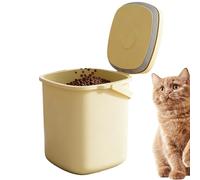 Contenedor de almacenamiento de alimentos para perros, de golosinas al vacío de 10 L, antihumedad, hermético, para gatos, cachorros, cereales, harina, soja, cocina, hogar