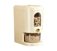 Contenedor de almacenamiento de arroz, capacidad de 11 libras con taza medidora, a prueba de humedad, dispensador de arroz de 5 kg, para cocina, encimera, refrigerador, armario, apartamento, harina