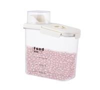 Contenedor de almacenamiento de arroz, contenedor de almacenamiento de frijoles con taza medidora, tanque de almacenamiento de granos, dispensador de granos sellado para alimentos domésticos, cereales