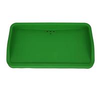 Contenedor de Almacenamiento de Caja para Servir Pelotas de Verde con Material de Silicona de Goma, Almohadilla de Golpe de Doble Cara, Capacidad para 100 Pelotas, 22.6x12.2x3.3in, para