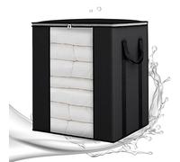 Contenedor de almacenamiento de cojines - Bolsa con cremallera, organizador con cubierta de gran capacidad, contenedor de almohadas, soporte de techo de gran capacidad | Organizador de edredón de gran