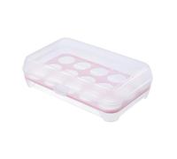 Contenedor de almacenamiento de huevos transparente |Huevera Portátil de 15 Rejillas para Nevera/Cocina/Despensa |Organizador multifuncional, plástico sin BPA