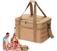 Contenedor de Almacenamiento para Camping - refrigeradora Suave de 36 L | Aislante Oxford 600D: Organizador de Gran Capacidad para Agua, Cerveza, Frutas, Leche, mariscos, Ensalada, pi