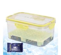Contenedor de Almacenamiento para Sandía Transparente Grande de 2 Capas con | Organizador de Frutas y Verduras para Frutos Rojos Ensalada Lechuga Verdura Fresa Tomate Aguacate P
