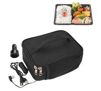 Contenedor de almuerzo caliente - Bolsa térmica 2 en 1, caja de calentamiento eléctrico | Porta alimentos portátil, ligero y compacto, calentador de comidas, calentador de almuerzo para el coche para