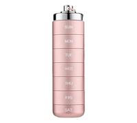 Contenedor de aluminio Pill - Aluminum Alloy 15,5 x 3,8 cm | Portable Metal Pill Organizer Case Compact Pills Case With 7 Compartments For Daily Medication Storage Travel Hiking Outdoor Use