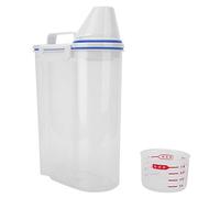 Contenedor de Arroz, 2 Unidades de 4.4 LB PP de Plástico Grueso Caja de Arroz Dispensador de Cereales Contenedor de Almacenamiento de Arroz con Tapa de Sellado de Doble Propósito