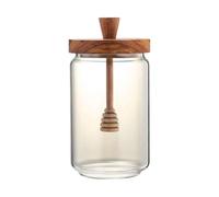 Contenedor de azucareros, Cristalería for miel, recipiente for almacenar, for jarabe, reutilizable, tarro vidrio con forma colmena, for salsas, mesa comedor, gris, 450 ml(Amber,800ml)