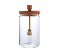 Contenedor de azucareros, Cristalería for miel, recipiente for almacenar, for jarabe, reutilizable, tarro vidrio con forma colmena, for salsas, mesa comedor, gris, 450 ml(Amber,9cmx13.5cm)
