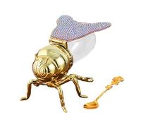 Contenedor de azucareros, Tarro miel con forma abeja, recipiente for almacenar cuchara, for condimentos, ideal for cocina festiva, regalo inauguración la casa, té, desayuno, color D(Color F)