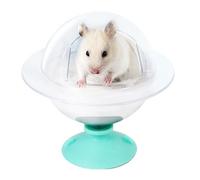 Contenedor de baño de arena de hámster | Cuenco de baño transparente de gran espacio para chinchilla | Tina fácil de limpiar, antiderrames para hámsters jerbos, enanos y sirios