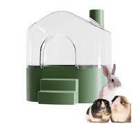 Contenedor de baño de para hámster - Bandeja de de acrílico Transparente Muy Profunda, baño de Polvo, Accesorio de hábitat para Animales pequeños, Aseo para Mascotas