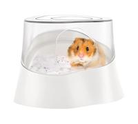 Contenedor de baño de para hámster, Caja de baño de para Animales pequeños | Baño de Ducha para baño de de Criatura,Hamster con Tapa Transparente Que excava un Cuarto de Ducha para