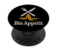 Contenedor de Basura Buceo Freegan Urban Foraging Zero Waste Comedia PopSockets PopGrip Adhesivo