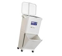 AWHAO Contenedor de Basura con Ruedas para Interiores, Apto para Cocina Y Dormitorio, tal como se describe, 45l