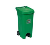 Contenedor de Basura con Ruedas Urban Eco 80lt Verde Stefanplast