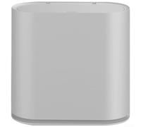 Contenedor de basura con tapa de prensa para el hogar, cubo de basura doble de 10 L con ruedas de movilidad para espacios compactos (B)