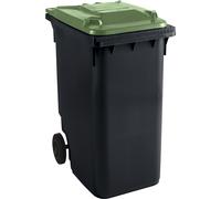 Contenedor de basura de plástico DIN EN 840 capacidad 360 l, A x H x P 665 x 1115 x 880 mm
