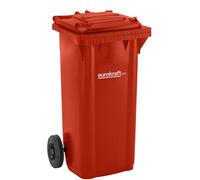 Contenedor de basura de plástico DIN EN 840 eurokraft pro, capacidad 120 l, A x H x P 505 x 1005 x 555 mm