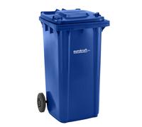 Contenedor de basura de plástico DIN EN 840 eurokraft pro, capacidad 240 l, A x H x P 580 x 1100 x 740 mm